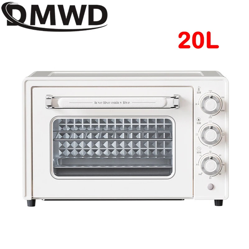 DMWD Multifunctional Electric Oven 20L High-capacity Roaster Baking Oven Cake Pizza Bread Breakfast Baking Machine With Timer