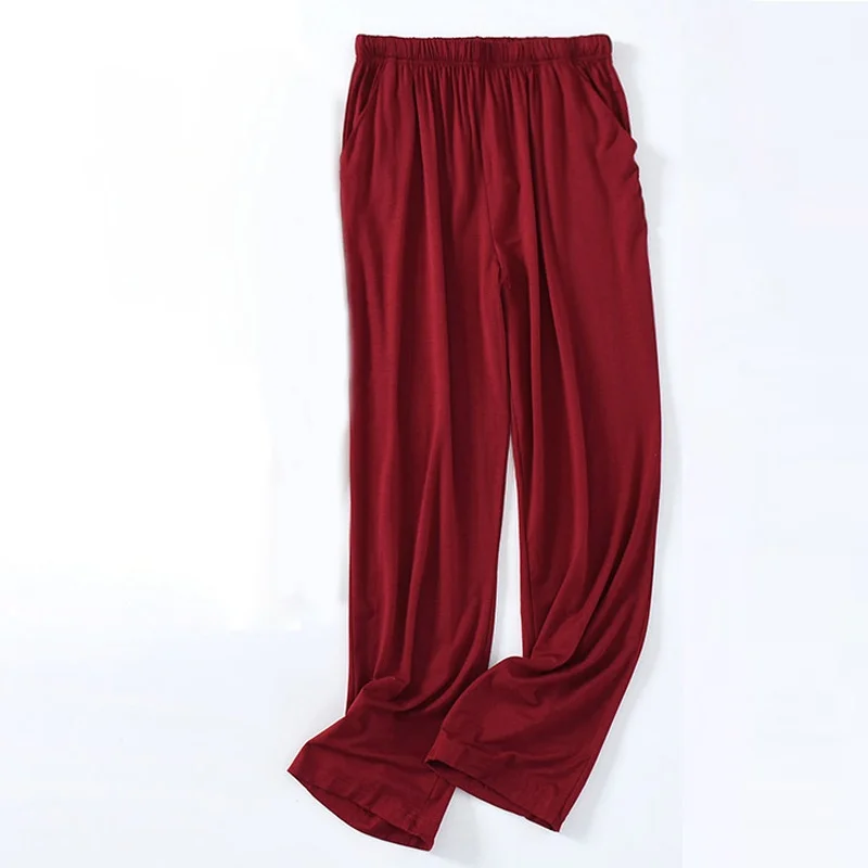 Burgundy men's trousers
