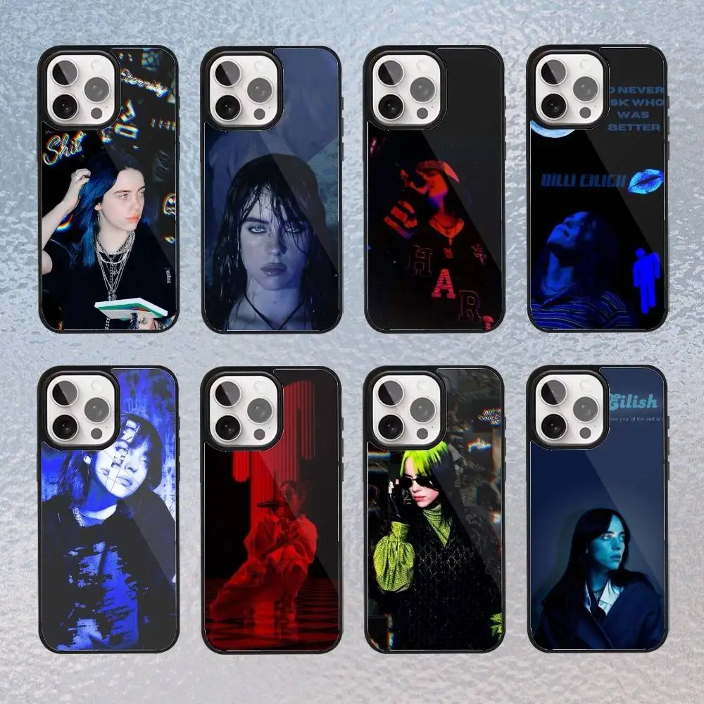 

Fashion Singer B-Billie-Es Phone Case For iPhone17,16,15,14,13,12,11 Plus,Pro Max Magnetic Magsafe Wireless Charging