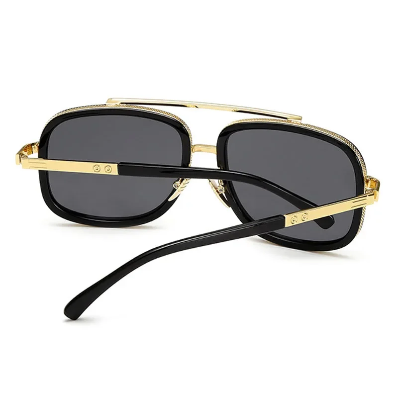 Fashion Classic Square Sunglasses Cool Men Vintage Luxury Brand Design Metal Sun Glasses Women Shades UV400 Oculos De Sol