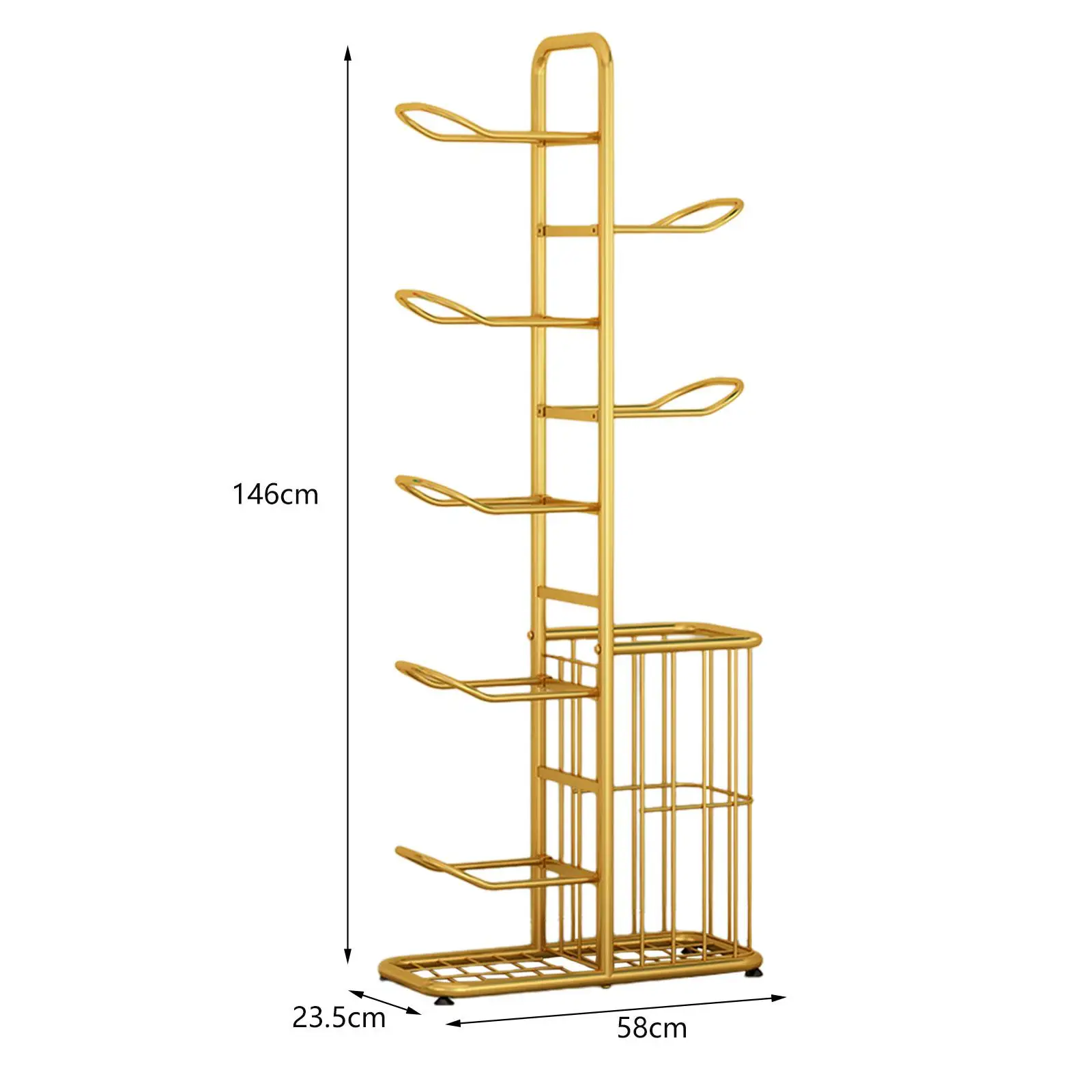 Sports Equipment Storage Organizer Basketball Storage Rack Basket Indoor Outdoor Iron Ball Racks for Football Volleyball Toys