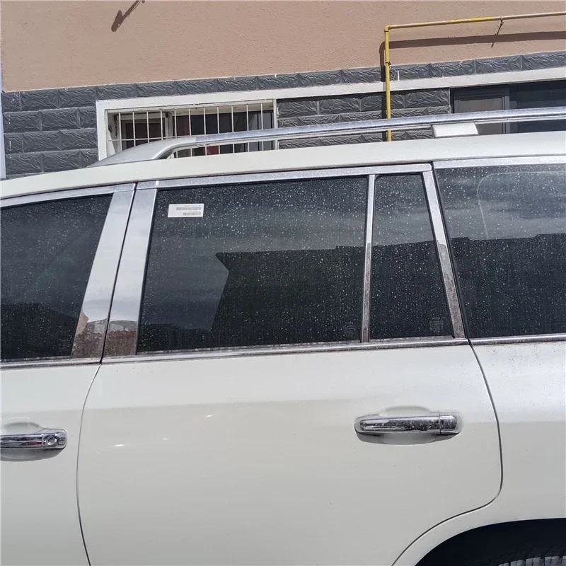 

WELKINRY For Toyota Land Cruiser V8 J200 2008-2021 Car Body Door Window Central Middle B C Pillar Column Post Cover Trim