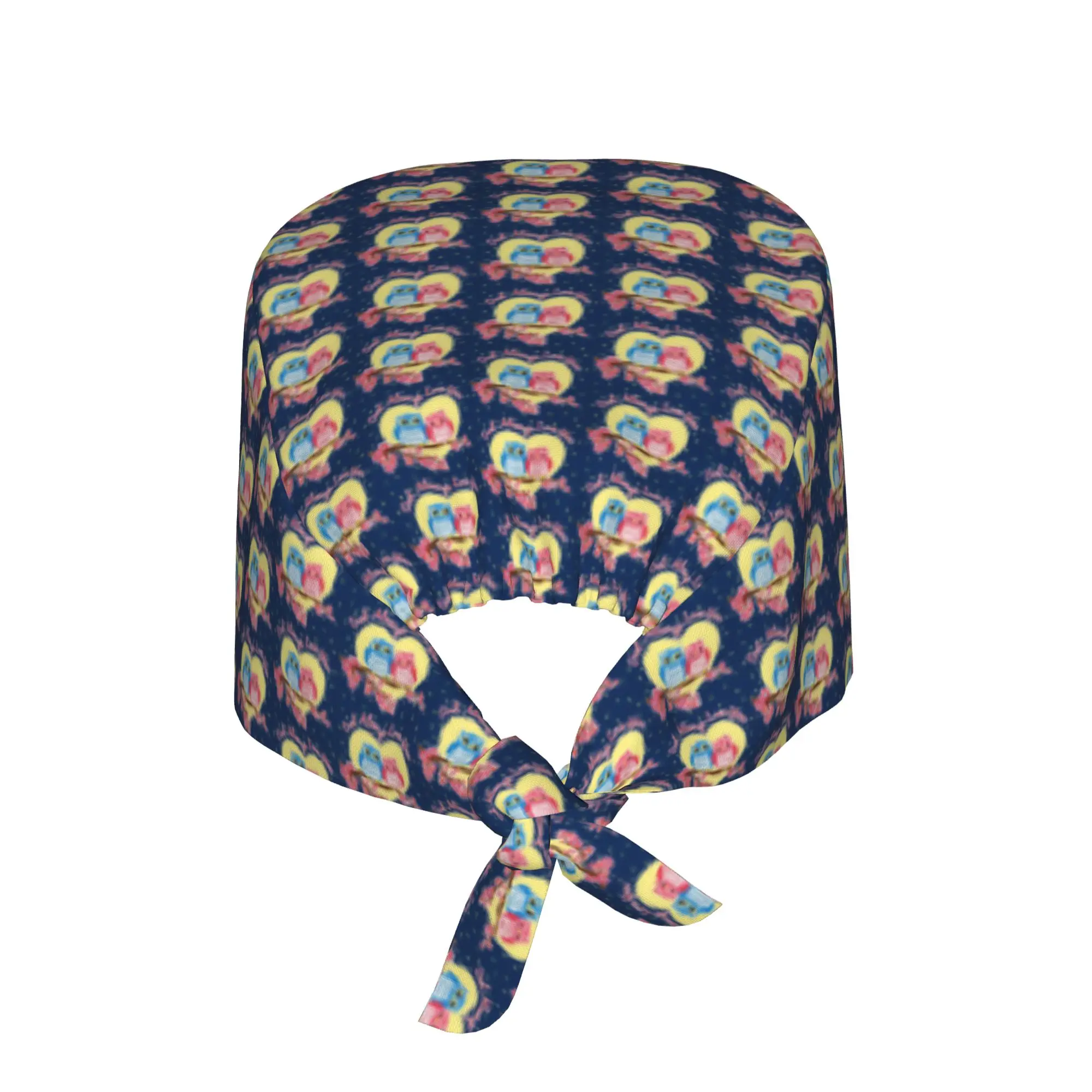 Lovely Cartoon Owl Scrubs Cap Surgical Hats Men Women  Operating Room Cap Nursing Cap Lab Works Hat
