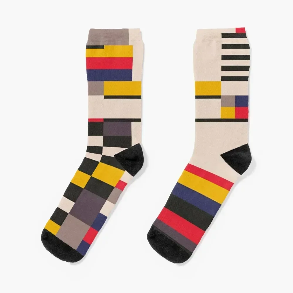 Geometric design - Bauhaus inspired Socks custom sports FASHION Socks Men Women's