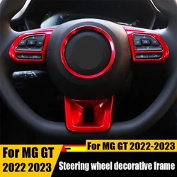 For MG GT 2021 2022 2023 ABS material steering wheel decorative frame interior decoration bright patch