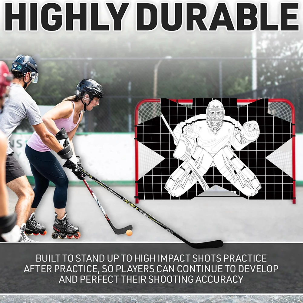 

Street Hockey Net Goalie Target Hockey Goal Practice Target Hockey Shooting Training Aid for Hockey Training