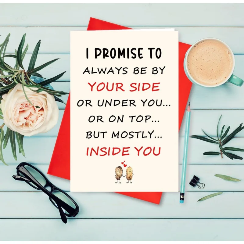 การ์ดวันวาเลนไทน์ตลก ภรรยา แฟน ฉันสัญญาว่าจะอยู่ข้างคุณ วันครบรอบ วันเกิด งานแต่งงาน