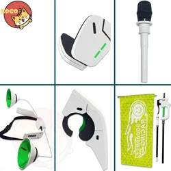 VOCALOID 2022 Racing Miku Cosplay Prop VOCALOID Miku Cosplay Flag Headdress and Loudspeaker