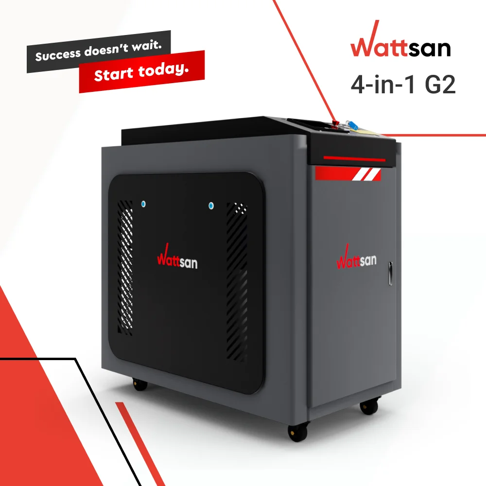 

Многофункциональный сварочный аппарат Wattsan 4-в-1 Raycus 1500W 2000W 3000W, ручной лазерный сварочный аппарат 4-в-1, 1090x650x1080 мм