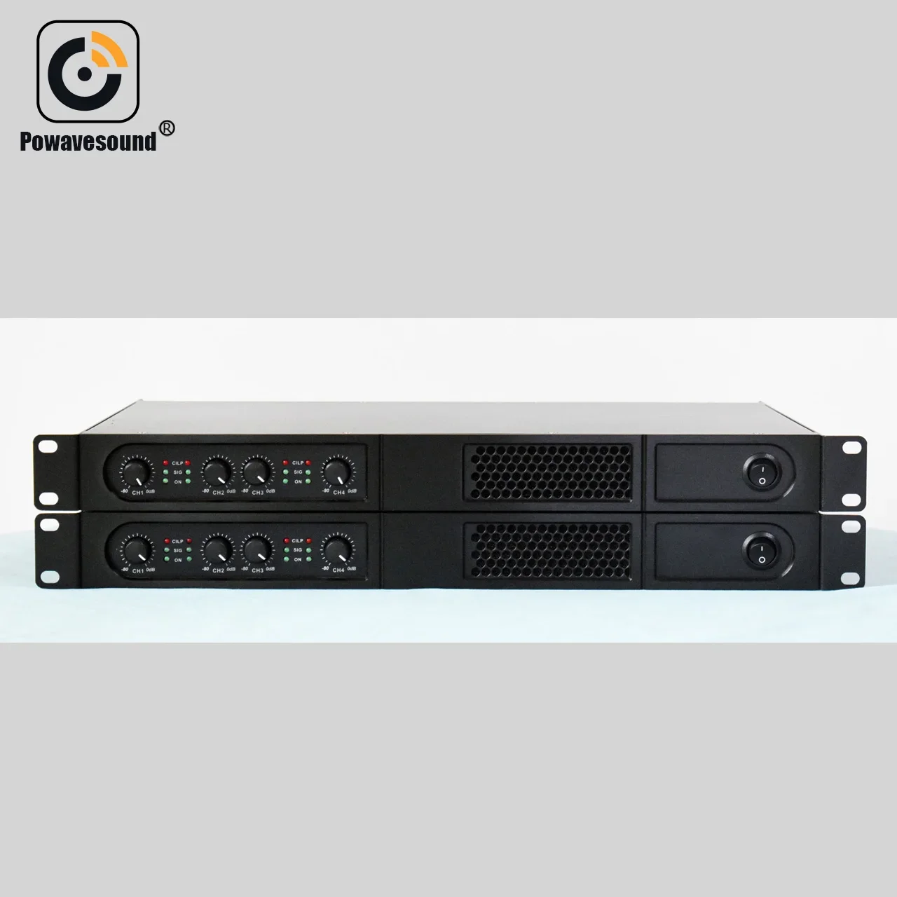 1U rack case power amplifier 400W home audio speaker amplifier 800W 4 channel class d PFC circuit PA speaker amplifier