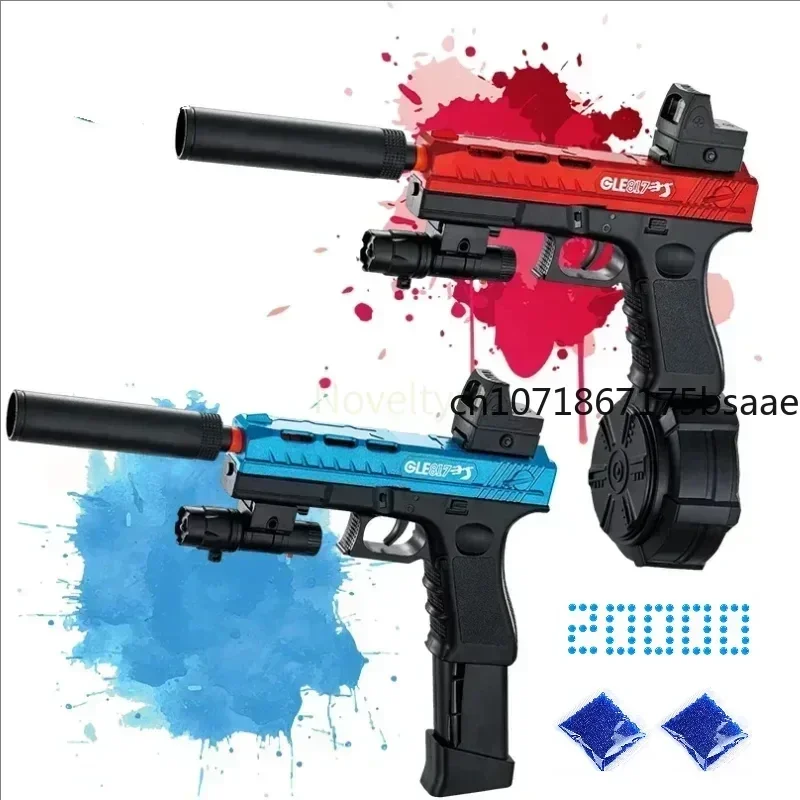 JM-X2 Pistol black GIock G17 Guns Blasters Water Ball Gun Vending Machine With Gel Bullet Gun Acsessories Outdoor Shooting Toys