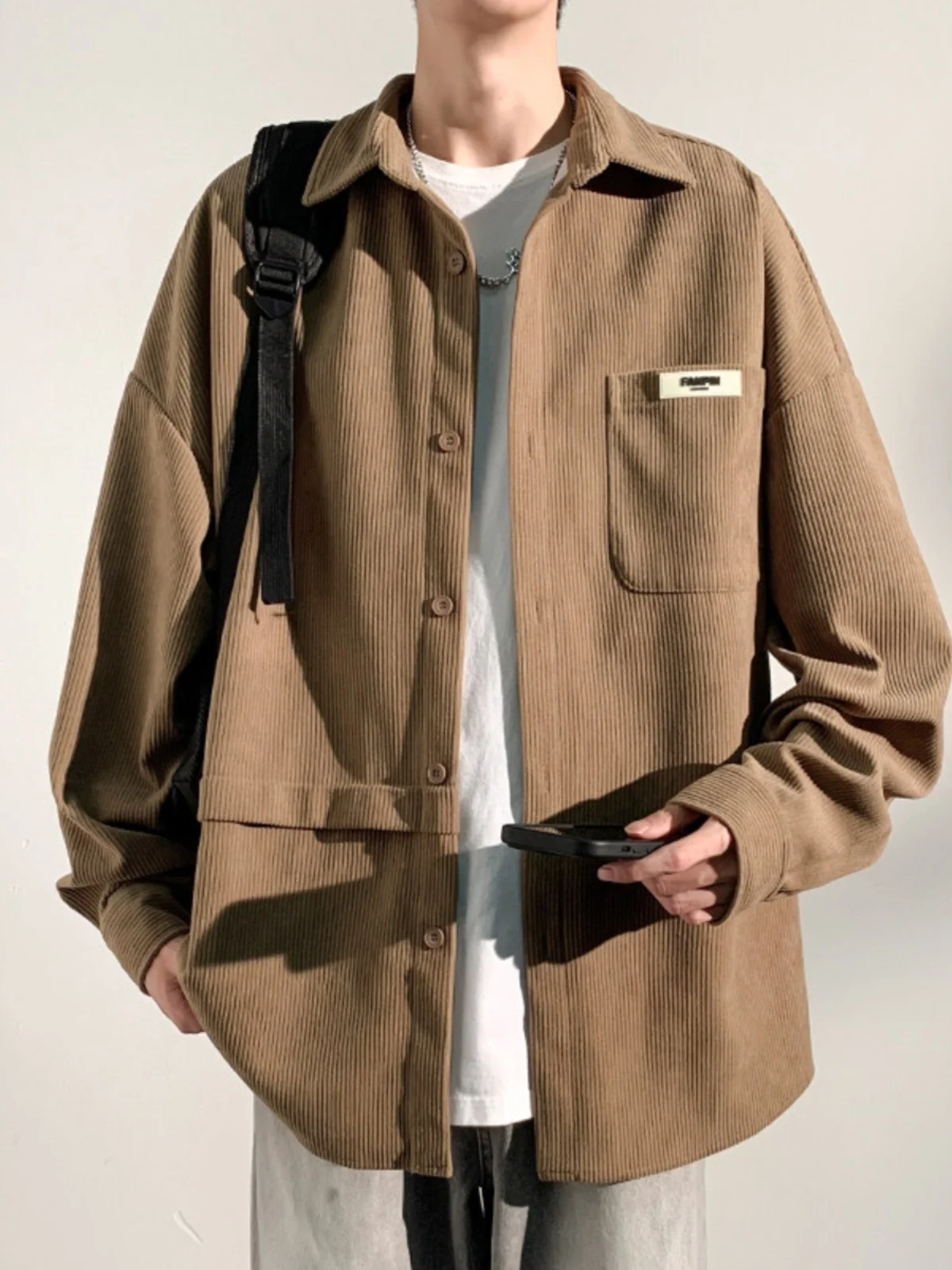 

Мужская повседневная рабочая одежда в стиле ретро: вельветовая куртка (жакет) для весны и осени, большие размеры, трендовая, высококачественная, от Haome