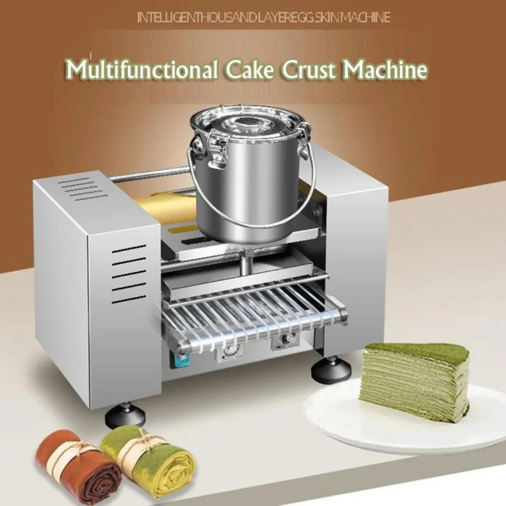 

Commercial Electric Thousand Layer Cake Crust Machine Mille Crepe Cake Pancake Machine