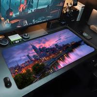 City building scenery Mouse Pad 500X1000 mm Large Gaming Mousepad Gamer XL Rubber Otaku Keyboard Pad Laptop Desk Mat