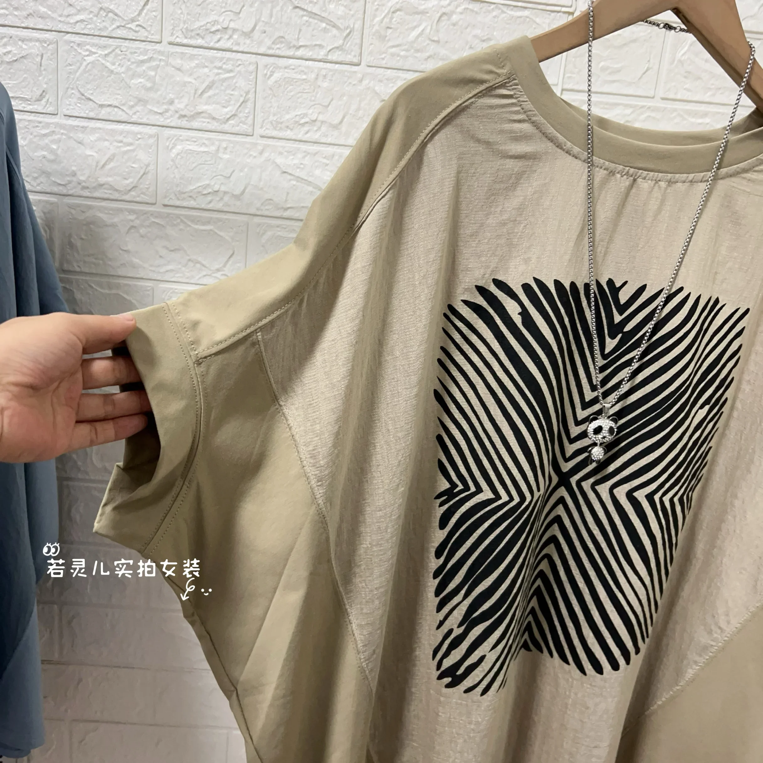 Batwing Sleeve Cotton T Shirts Women Loose Lady Big Tees