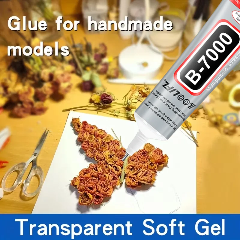 Colla B7000 trasparente con punta precisa, colla per unghie con strass, colla artigianale, super colla, colla per scarpe, colla per stoffa, colla per gioielli.