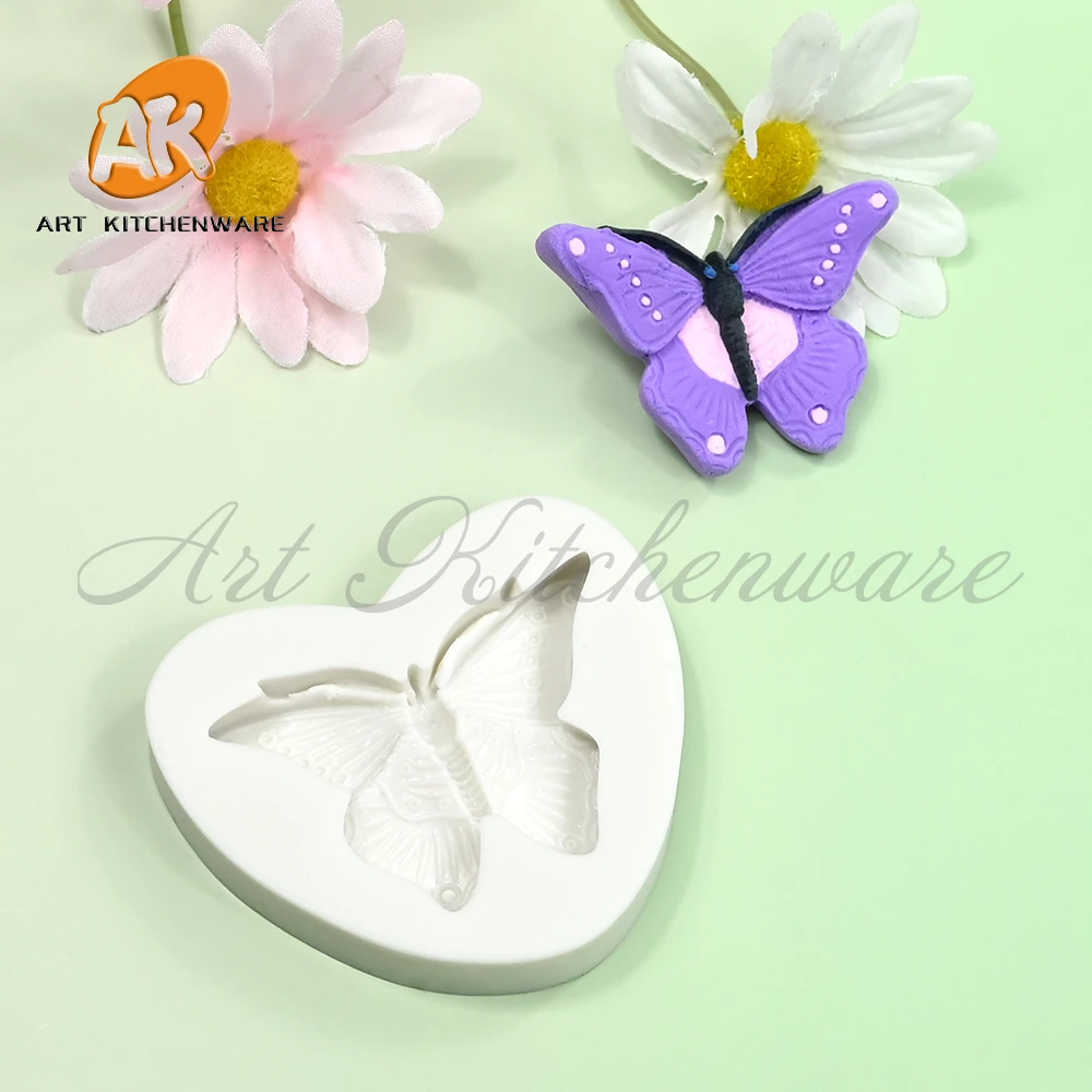 Pretty Butterfly Silicone Fondant Mold Cake Decorating Silicone  Soap Moulds Chocolate Cupcake Cookies Decorations Bakeware image 6