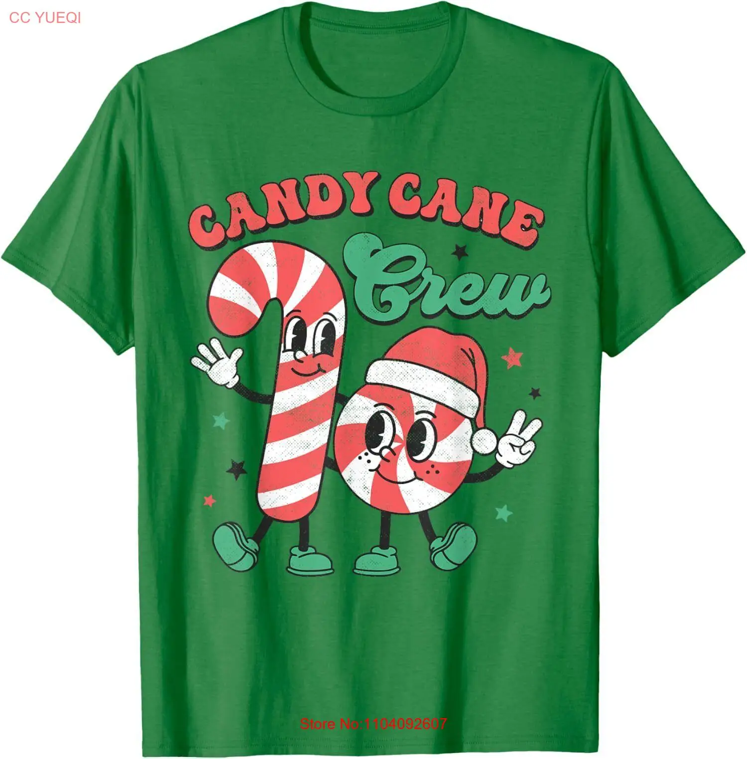 

Candy Cane Crew Christmas Xmas Love Candy Ash Unisex T-Shirt
