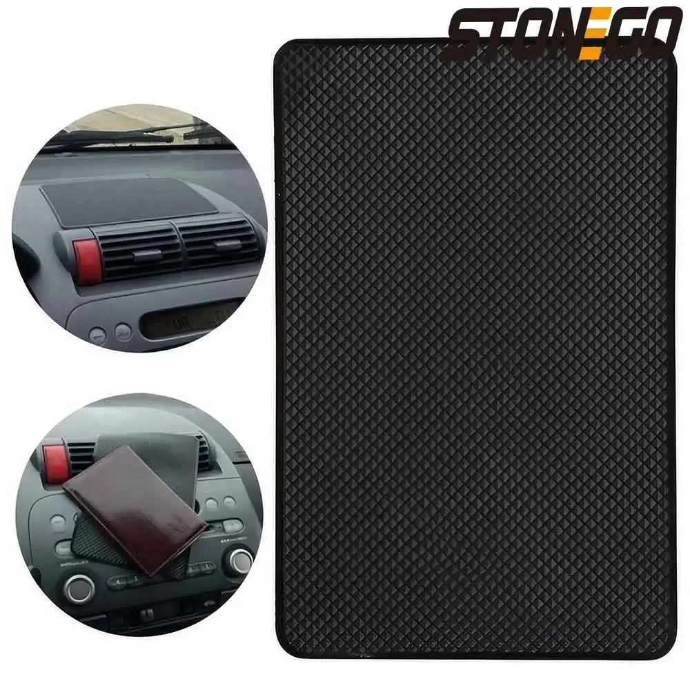 Large Car Dashboard Anti-Slip PVC Mat, Silicone Sticky Pad for Phone and Keys, 3 Sizes (S/M/L: 13*18cm/15*27cm/20*40cm)