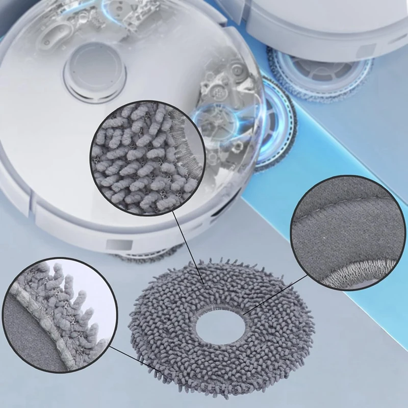 YCOC-For Roborock Qrevo Curv Robot Vacuum Cleaner Replacement Parts Main Side Brush Hepa Filters Mop Cloth Dust Bags