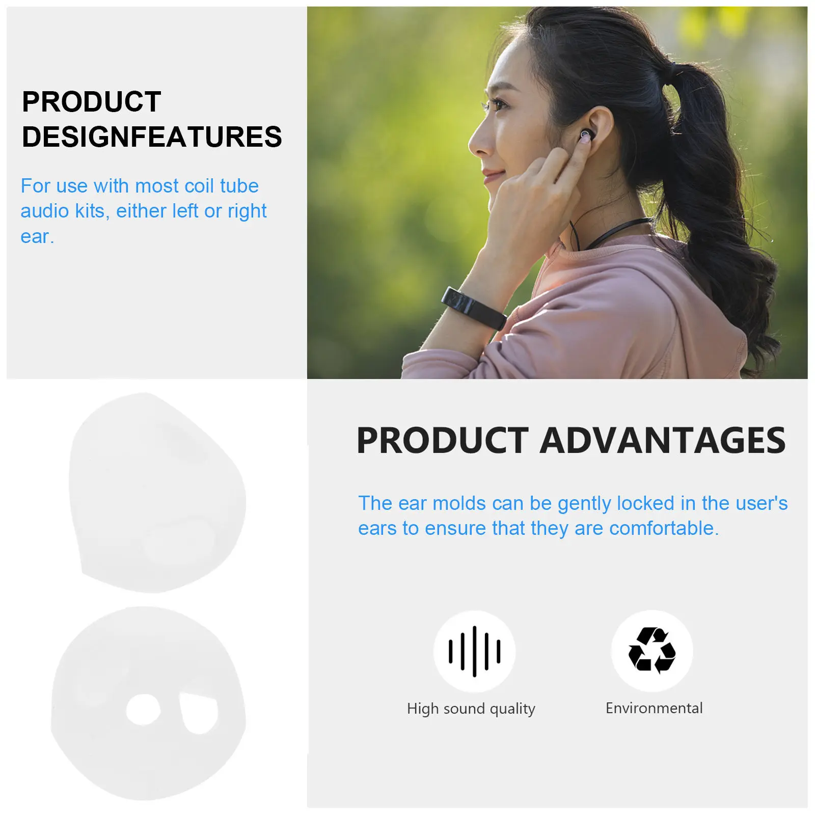 2Pairs Earphone Cap…