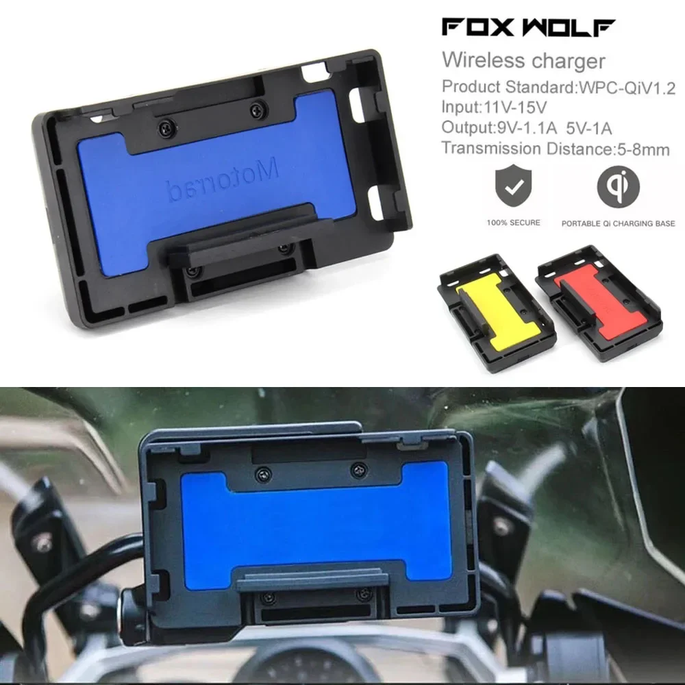 For BMW R1250GS ADV Wireless Charge Mobile Phone Navigation Bracket R 1250 GS R1250 GS Motorcycle Wireless Charging R1200GS ADV