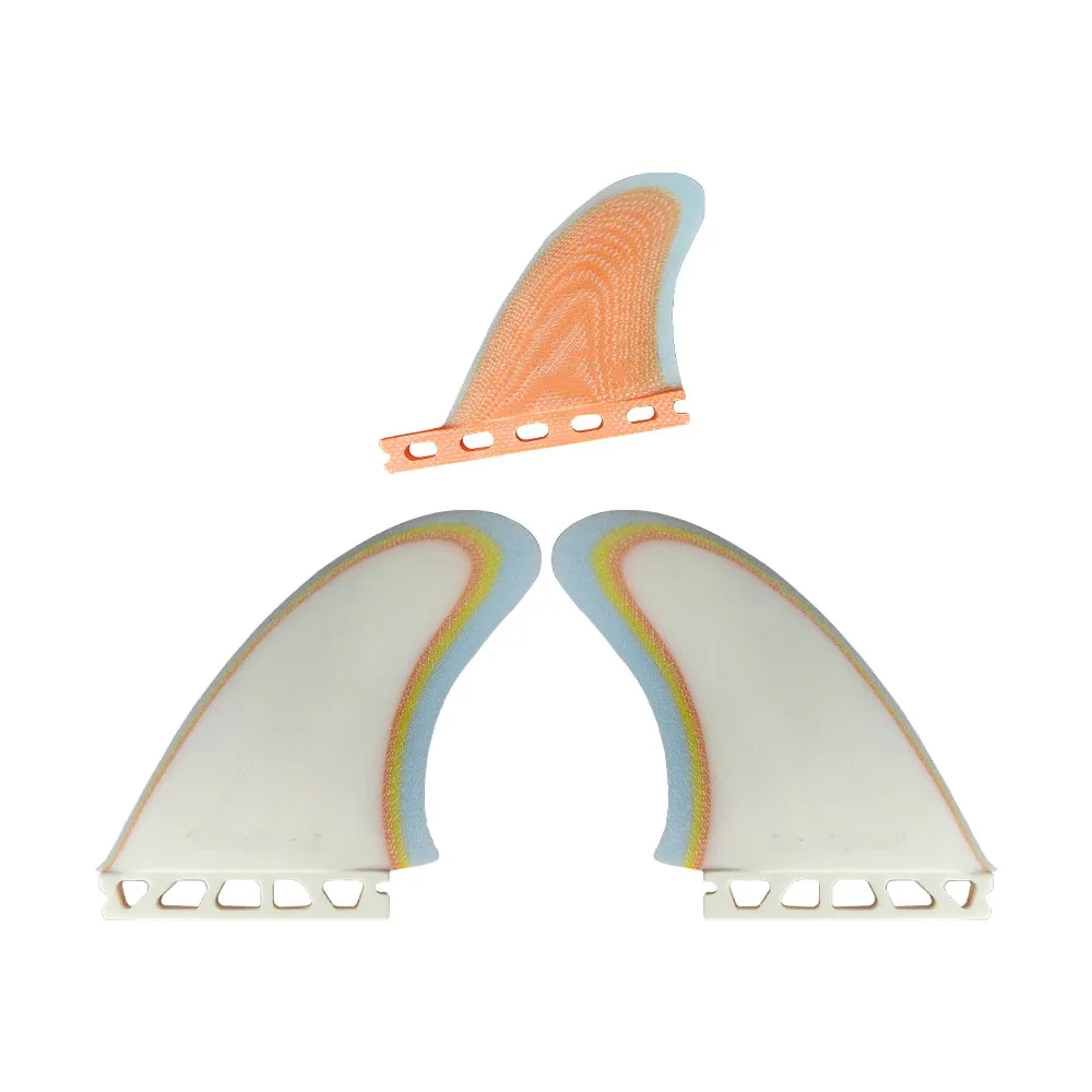 

Пляжные аксессуары FUTURE 5,7-дюймовый винтажный трехкомпонентный стекловолоконный доска для серфинга, плавники, подруливающее устройство