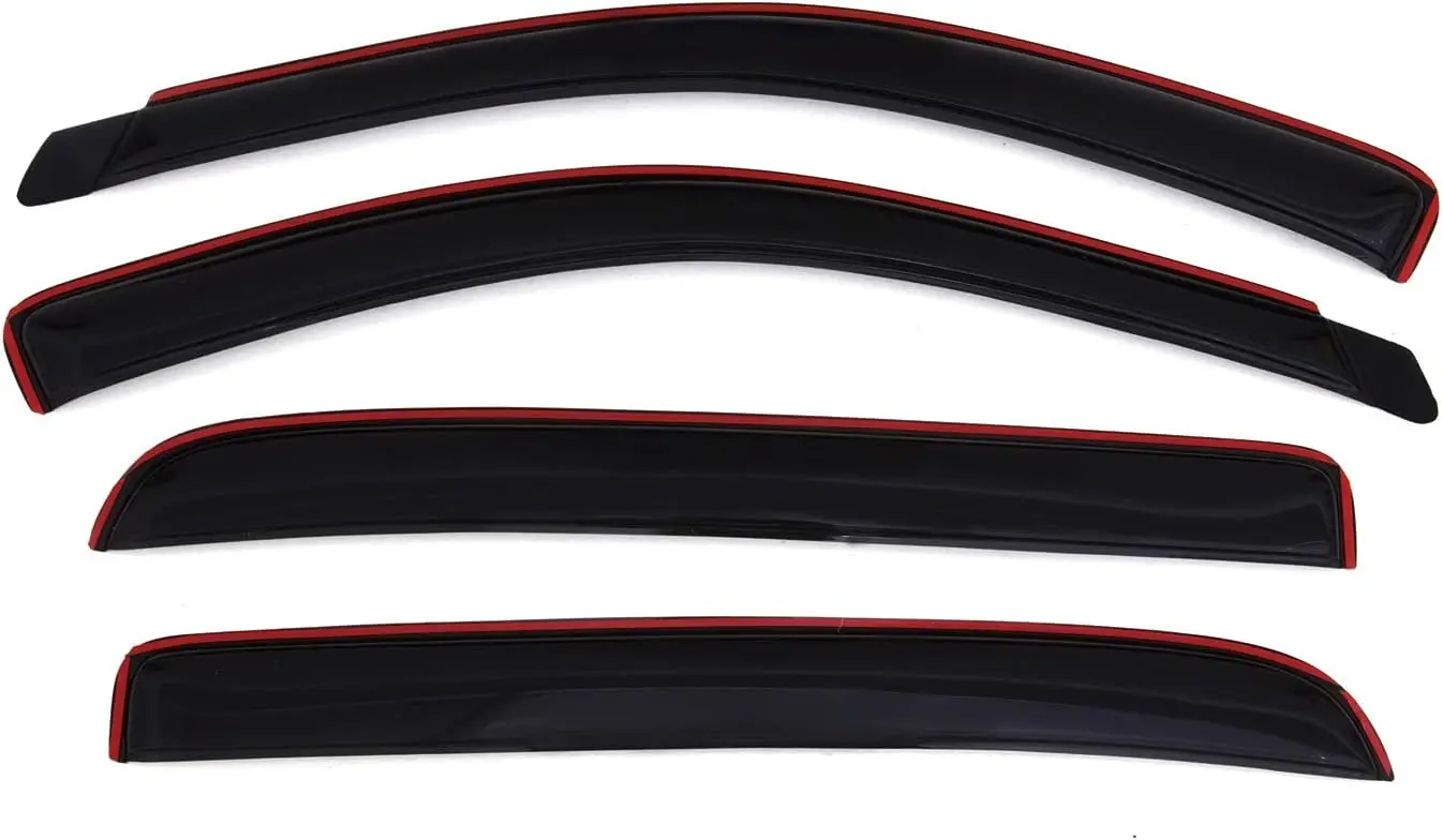 

[] In-Channel Ventvisor / Rain Guards | Fits 2006 - 2008 1500, 2006 - 2009 2500/3500 Mega Cab- Smoke, 4 pcs. | 194845