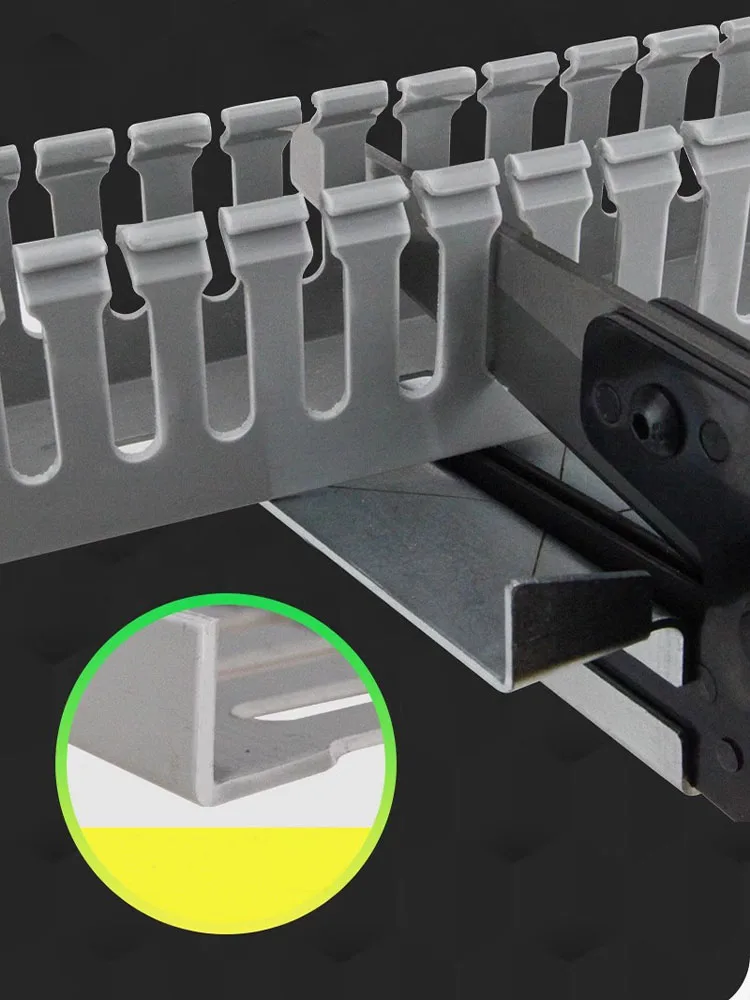 Imagem -03 - Pvc Wire Slot Ferramenta de Corte Braçadeira Plástica Trunking Shear Ângulo Ajustável Tesoura 45 90 Graus Comprimento do Produto 280 mm Vsj110xc