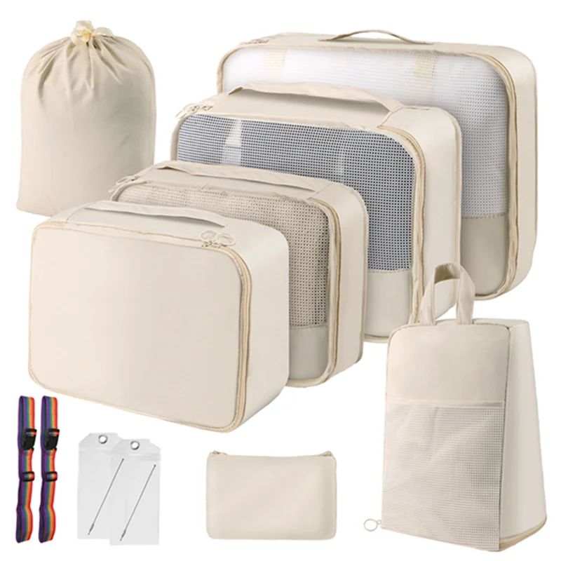 

TKOH-Packing Cubes For Travel - Luggage Organizer Bags For Family, Mesh Breathable Travel Packing Cubes For Suitcases