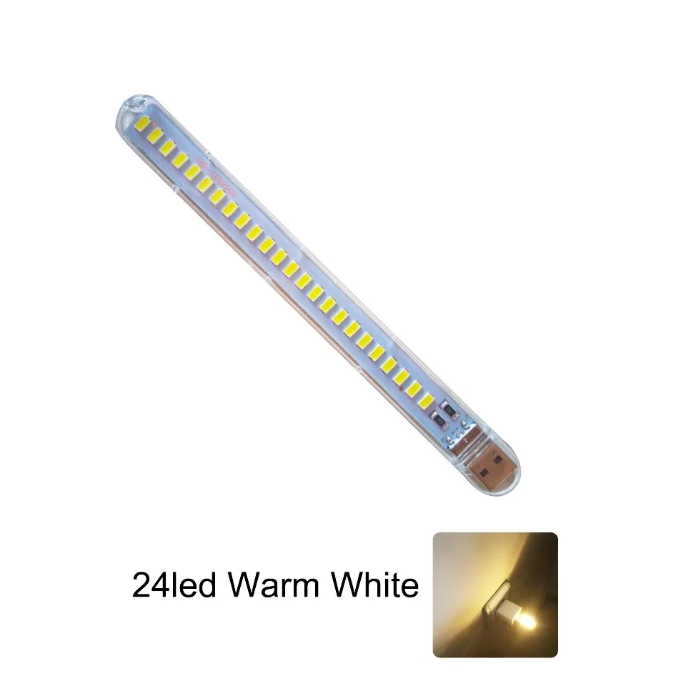 24/8/3 المصابيح USB صغير LED كتاب ضوء RGB الترا برايت القراءة مصباح مصلحة الارصاد الجوية لمبة لبنك الطاقة المحمول دفتر أضواء ليلية المحمولة