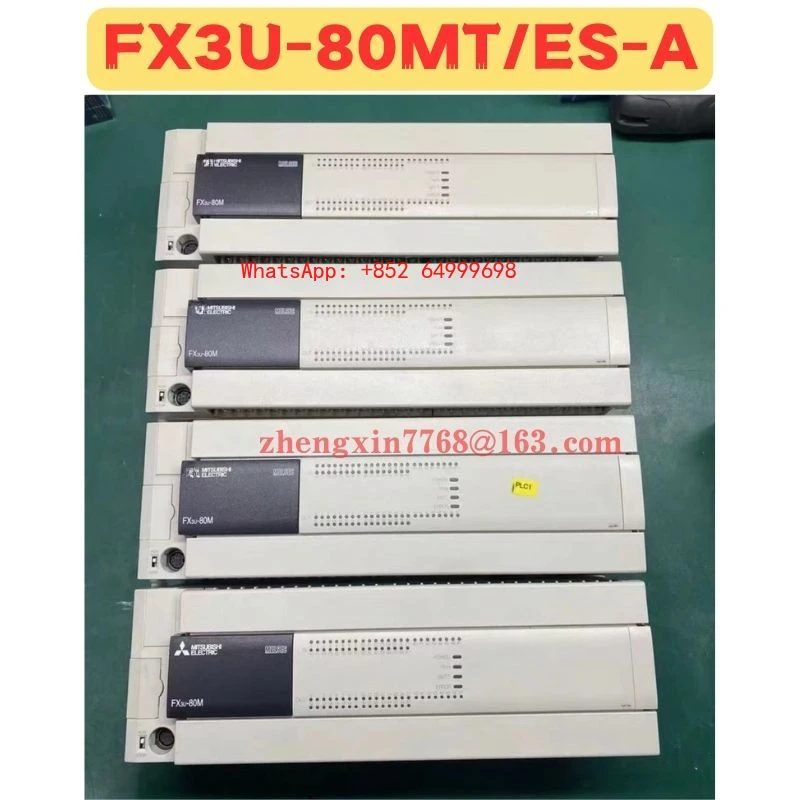 Used PLC FX3U-80MT/ES-A FX3U-80MT ES-A Normal Function Tested OK