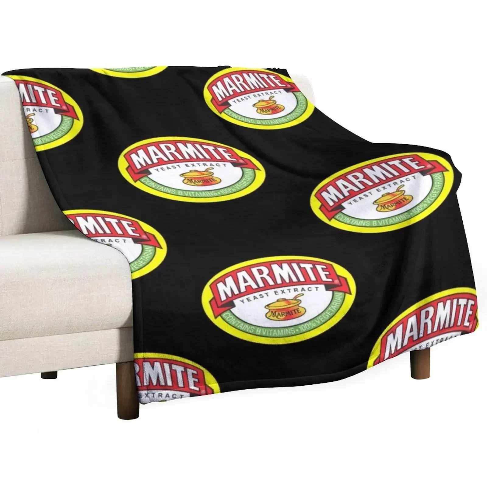 New Spicy Marmite Logo 7 Throw Blanket Polar sofa bed Blankets