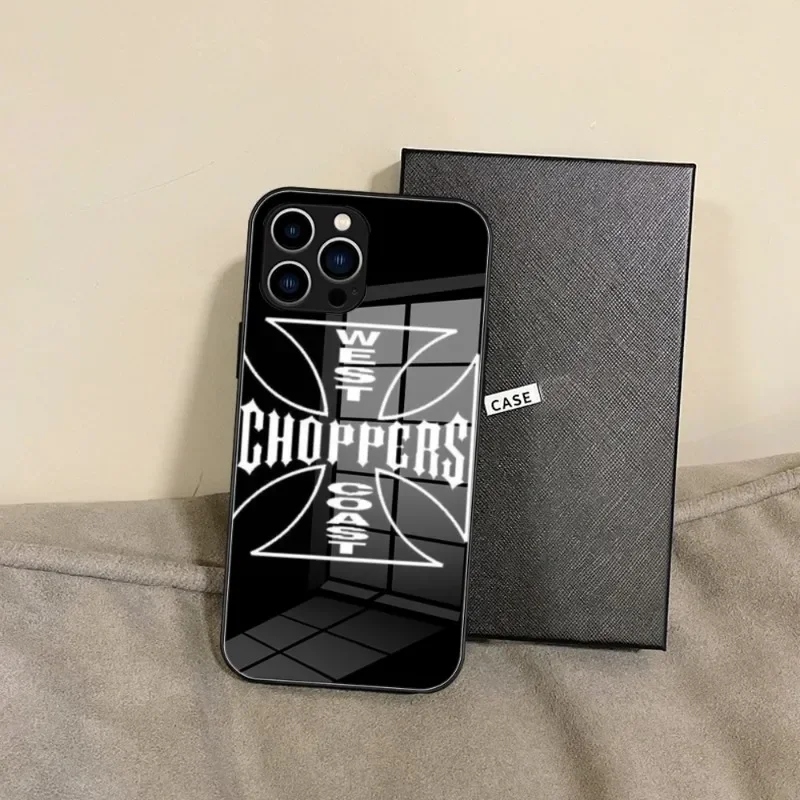 West Coast Choppers Model Cross Austin Texas Phone Case Tempered Glass FOR IPhone 15 14 13 11 12 Pro 8 7 Plus X 13 Pro Covers