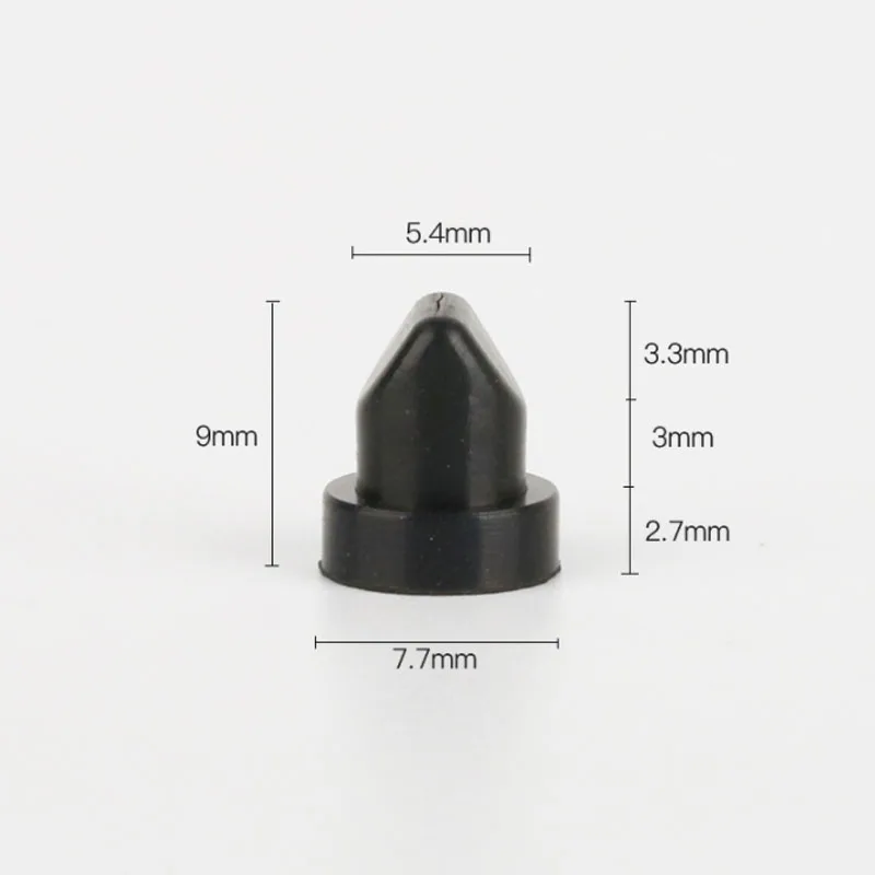 Mini Silicone Duckbill Valve One-way Check Valve for Liquid and Gas Backflow Prevent Black Hole Diameter 2-5mm