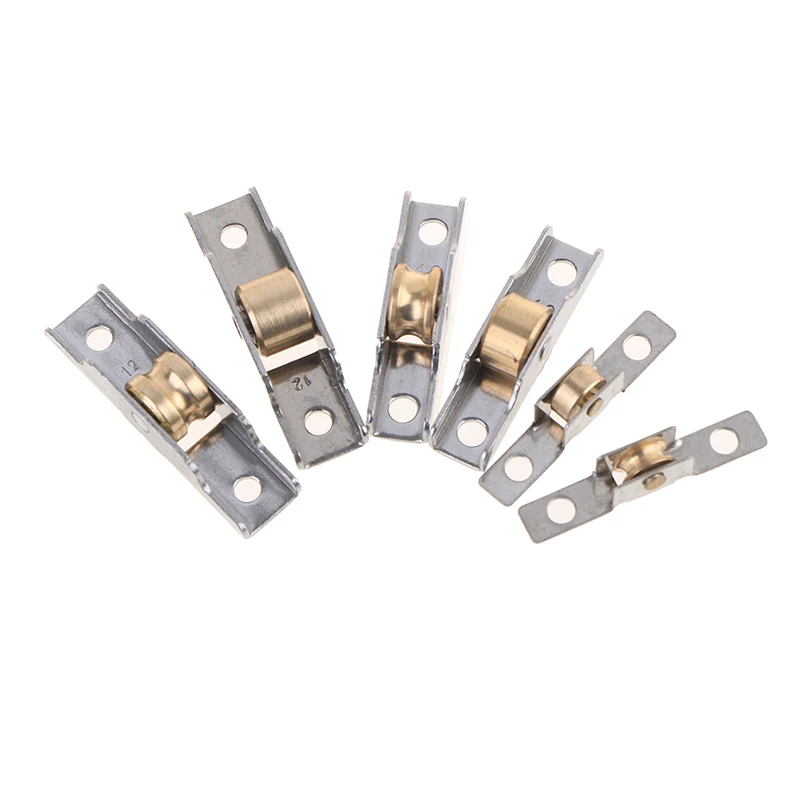 Hot sale Stainless Steel Window Pulley Glass Sliding Door Roller Runner Display Cabinet Mute Wheel Track Pulley Furniture 7mm 10