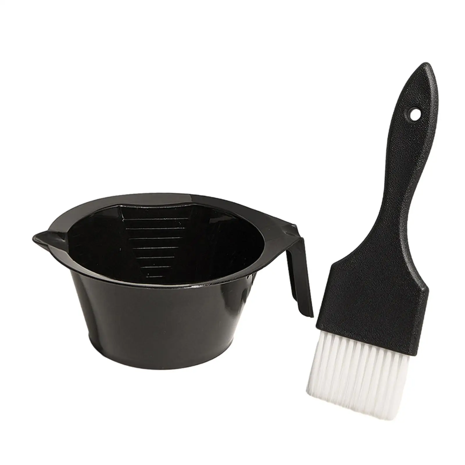 2 Pieces Hair Dye Color Brush and Bowl Set Barbershop Root Comb Applicator