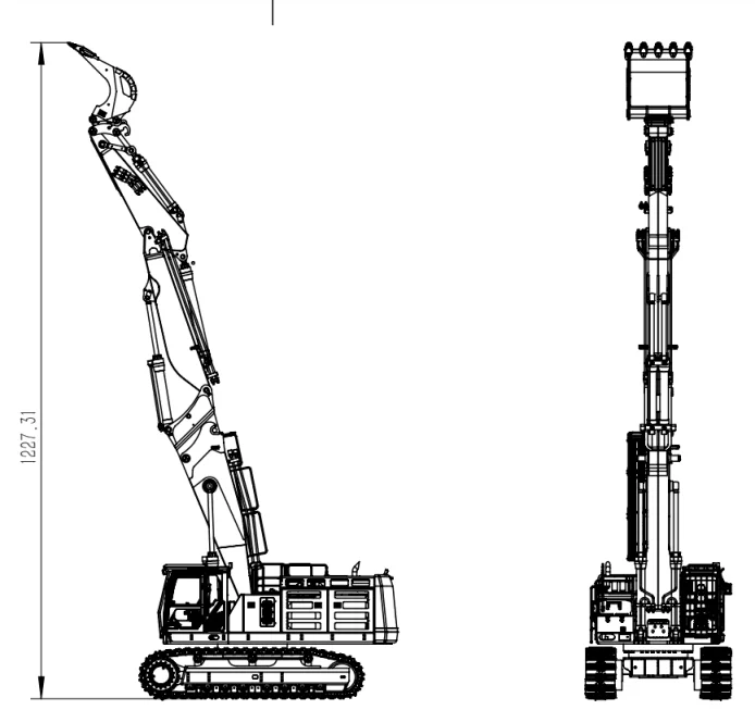 374 1/14 RC Hydraulic Metal Excavator 3 Arms Digger PL18EV Shovel Demolitionl Assembled Radio Control Vehicle Model TH22475