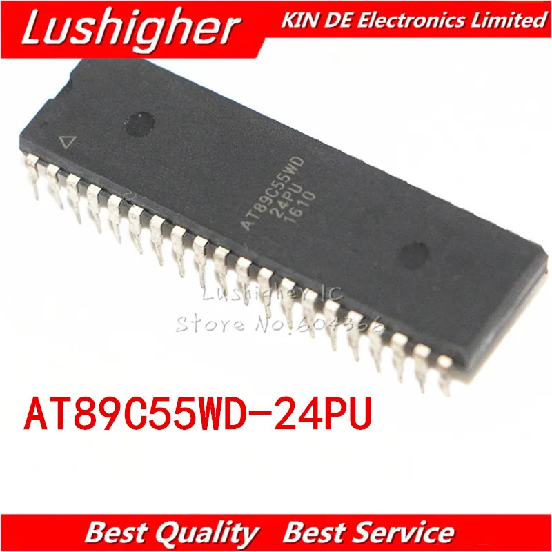 

10pcs AT89C55WD-24PU DIP AT89C55WD 24PU DIP40