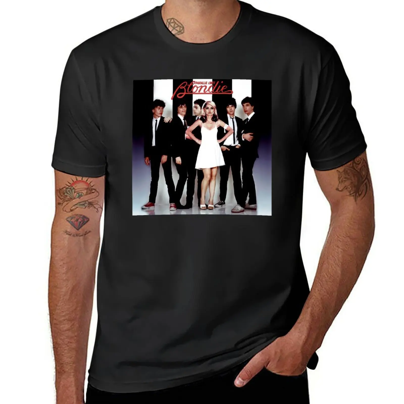 

New Blóndíe Parallel Lines 1 Album Cover T-Shirt graphics t shirt Anime t-shirt t shirt men