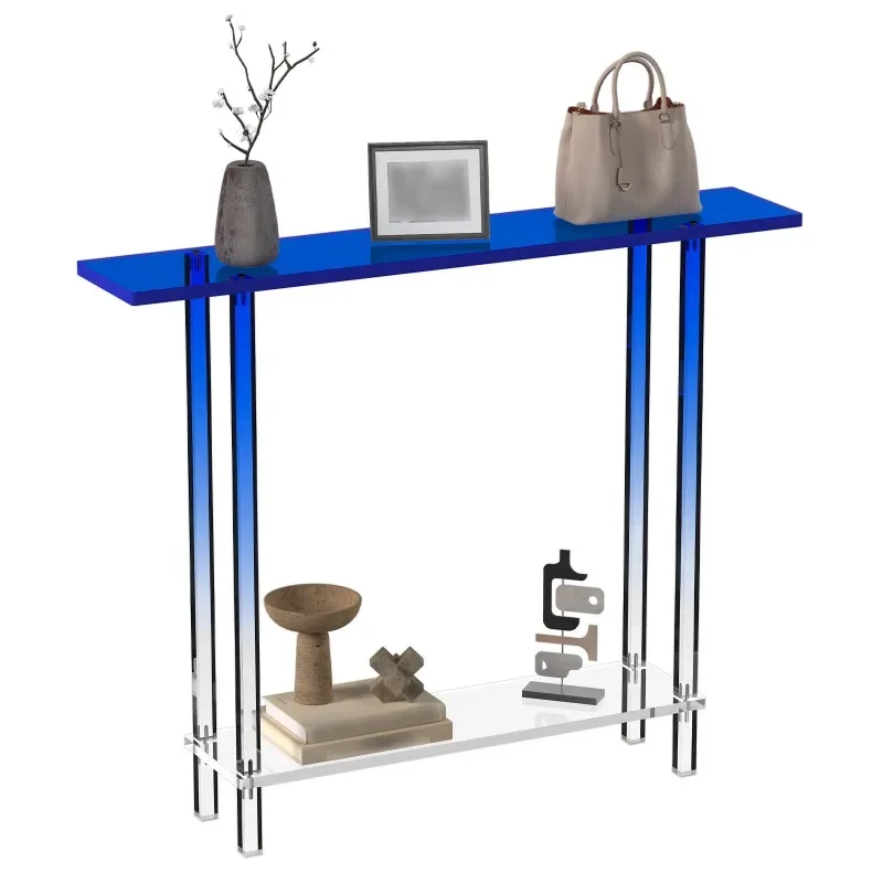 

Acrylic gradual change porch table double layer