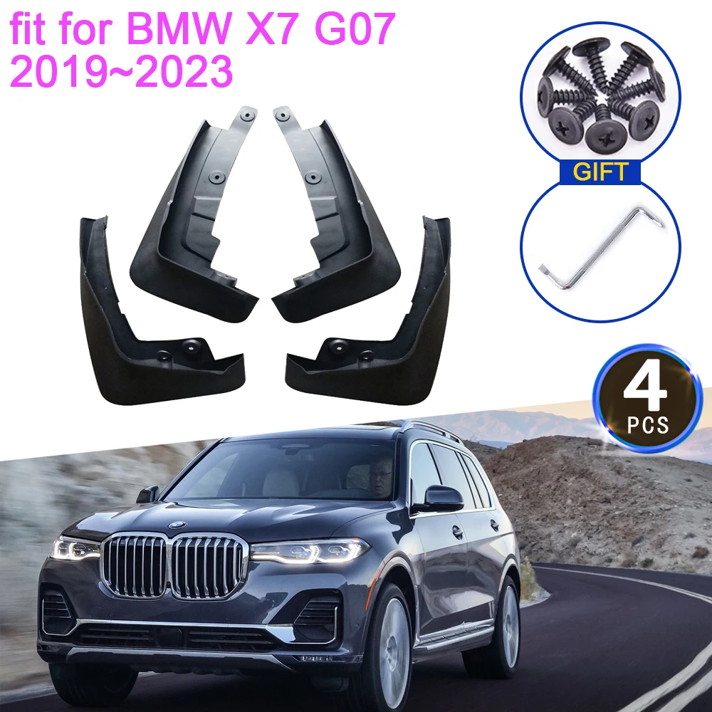 

For BMW X7 G07 2019 2020 2021 2022 2023 Mudguards Flare MudFlaps Upguard Anti-splash Front Rear Wheels Fender Car Accessories