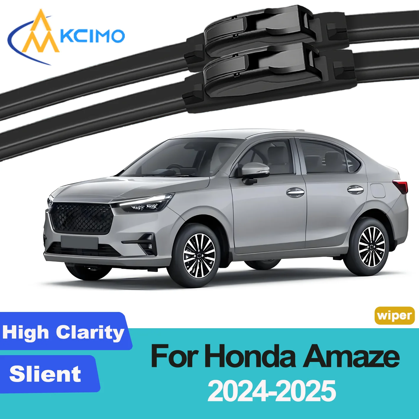 

KCIMO, 2 шт., новая щетка переднего стеклоочистителя для Honda Amaze 2024-2025, передние лобовые стеклоочистители, аксессуары для щеток 2025 2024