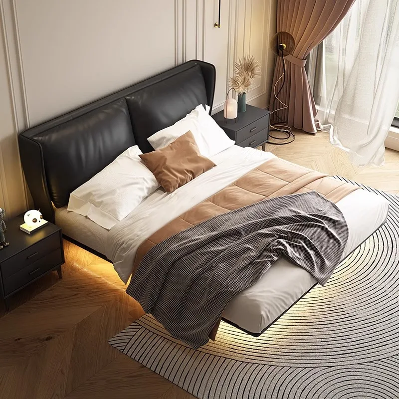 Minimalisme, Doctrine, Suspension, Lit Cuir, Luxe Léger, Moderne