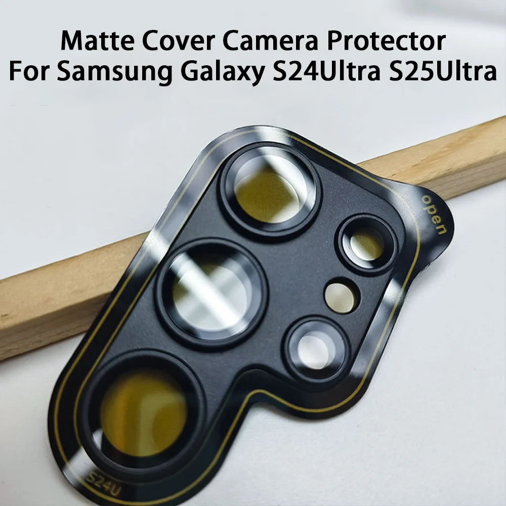 Matte Cover Full Coverage Lens Cap Camera Protector For Samsung Galaxy S24Ultra S25Ultra Lens Film Not Glass S25 Ultra Lens Film