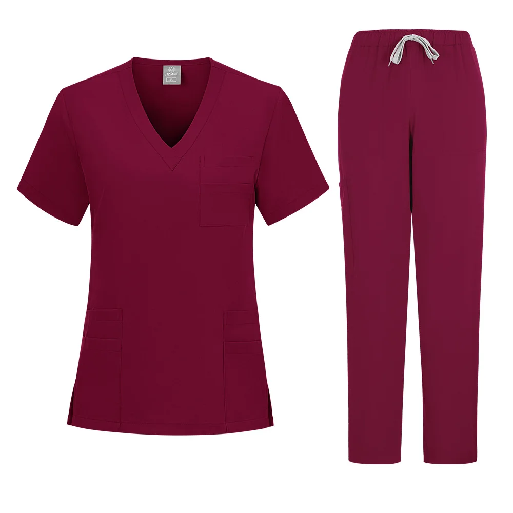 صيف جديد الرجال التجفيف السريع قصيرة الأكمام والسراويل موحدة مجموعة لصالونات التجميل سبليت العملي عمال ممرضات مستشفى الأسنان