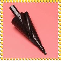 BAAU 6PCS 4-32MM HSS Cobalt Step Drill Bit Set Nitrogen High Speed Steel Spiral For Cone Triple-Cornered Shank Hole Cutter