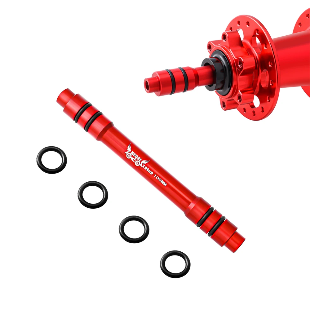MUQZI Steckachse-Adapter 12 bis 9 mm 110 135 142 148 mm 15 bis 9 100 mm Steckachse auf Schnellspanner für MTB-Rennrad vorne und hinten