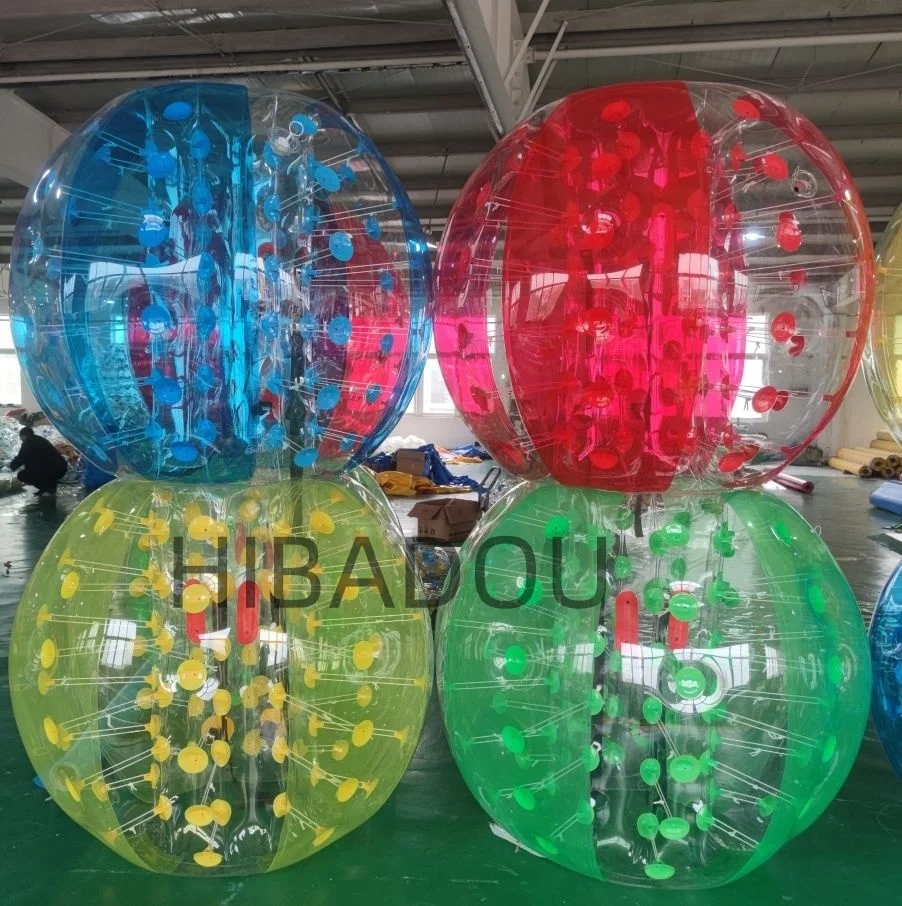 HIBADOU - Pelota Inflable de TPU de 1.5 m, Pelota de Burbuja para Adultos, Pelota Inflable Gigante para Juego Humano Tipo Hámster