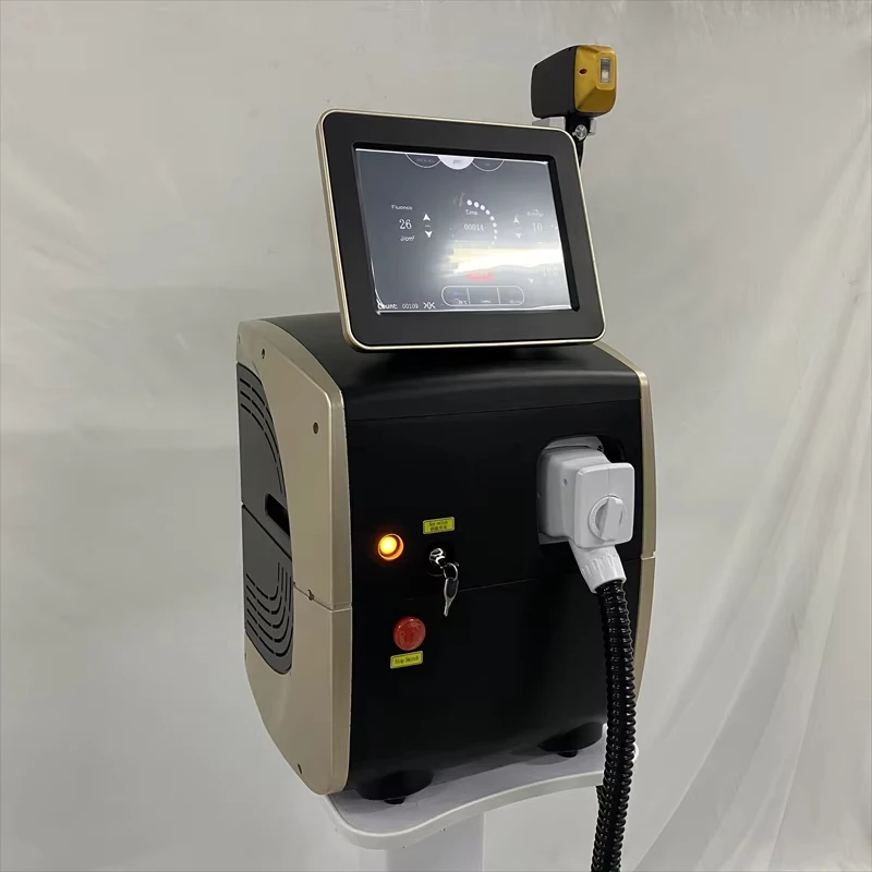 Portable High Power Ice Cooling Triple Laser 755 808 1064 Device Diode Laser 3 Wavelength Painless 808nm Hair Removal Machine